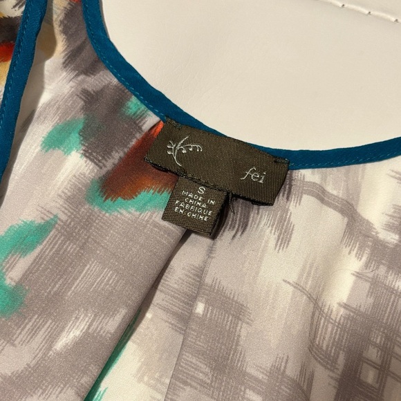 Anthropologie fei Multicolor Abstract Tank Top - Picture 4 of 5